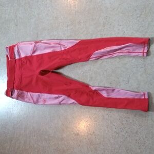 Free People Movement Hardio Cardio Red Leggings Women's Athleisure, Medium